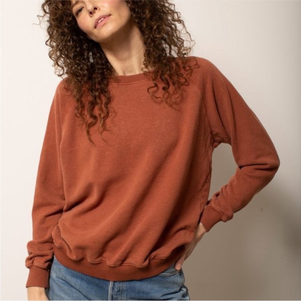 Jungmaven Bonfire Raglan Sweatshirt Terracotta